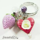 Sweet & Co. - Sweet Purple Strawberry Pearl Silver Ring