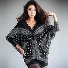 Nabi - V-Neck Dolman Sleeve Minidress