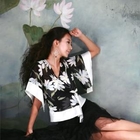 Nabi - Kimono-Sleeve Wrap Chiffon Top