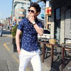 SLIM&FIT - Printed Button Down Shirt