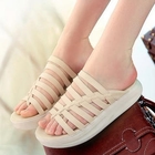 Grace Candy - Strappy Platform Thong Mules