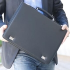Belivus - Genuine Leather Twist-Lock Briefcase
