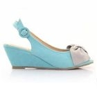 Lane172 - Bow-Accent Slingback Wedges
