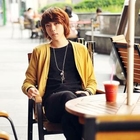 HOTBOOM - V-Neck Knit Cardigan