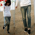 Spring girl - Washed Blue Jeans