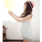 ZOO - Ruffle Star Print Sleeveless Top