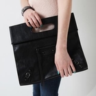 kenzi w - Magnetic Closure Clutch with Strap