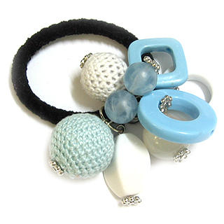 Lovely Ponytail Holder - Blue605