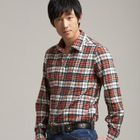 OrangeBear - Long-Sleeve Plaid Shirt