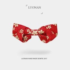 Luonan - Cherry Blossom Print Bow Tie Luonan - Cherry Blossom Print Bow Tie