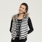 YOMI - Hooded Striped Vest
