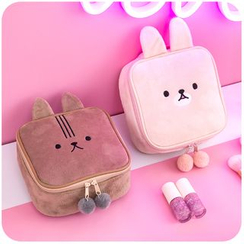 Momoi - Embroidered Zip Pouch Momoi - Embroidered Zip Pouch