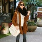 PIPPIN - Batwing-Sleeve Oversized Nubby Knit Cardigan