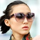 SOHO Central - Lace-Print Marble Square Sunglasses