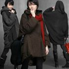 HALUMAYBE - Hooded Knit Coat