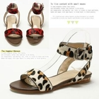 MODELSIS - Genuine Calf Hair Ankle-Strap Sandals