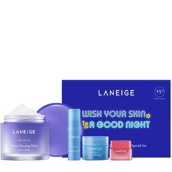 Laneige - Water Sleeping Mask Set (Lavender): Water Sleeping Mask (Lavender) 70ml + Water Sleeping Mask (Original) 15ml + Lip Sleeping Mask 3g + Eye Sleeping Mask 5g Laneige - Water Sleeping Mask Set (Lavender): Water Sleeping Mask (Lavender) 70ml + Water Sleeping Mask (Original) 15ml + Lip Sleeping Mask 3g + Eye Sleeping Mask 5g