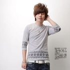 SeventyAge - 3/4-Sleeve Print T-Shirt