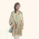 BBon-J - Hooded Drawstring-Waist Coat