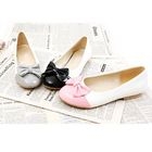 KAWO - Color-Block Bow-Accent Flats
