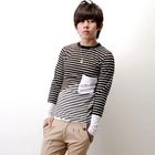 SeventyAge - Long Sleeve Striped Top