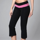 Almaz.C Active - Contrast-Trim Cropped Yoga Pants
