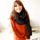 Tokyo Fashion - Houndstooth Knit Scarf