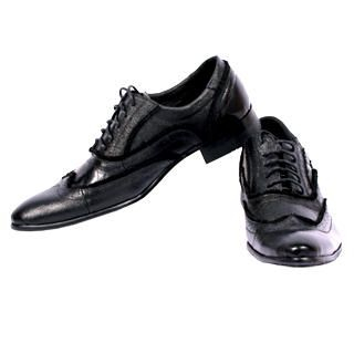Fringed Leather Wingtip Oxfords