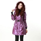 O.SA - Fleece-Trim Hood Belted Padded Coat