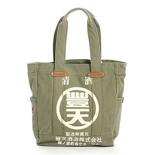 Japanese Print Canvas Tote Bag