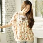 Tokyo Fashion - Lace-Trim Floral Lace Top
