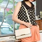 CatWorld - Scalloped-Trim Flap Shoulder Bag