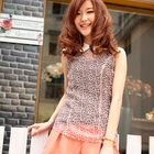 Ando Store - Sleeveless Leopard-Print Top