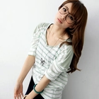 OrangeBear - Loose-Fit Striped Top