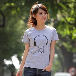 Porspor - Cartoon Print T-Shirt Porspor - Cartoon Print T-Shirt