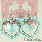 Sweet & Co. - Sweet Lover Blue Heart Butterfly Earrings