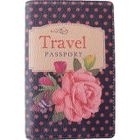 Dmotion - Polka-Dot Rose Illustrate Passport Holder