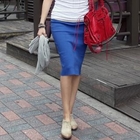 PIPPIN - Elasticized Waist Midi Skirt