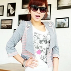 Ando Store - Stripe Cropper Jacket
