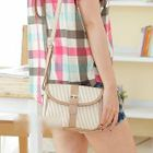 PG Beauty - Buckled Striped Cross Bag