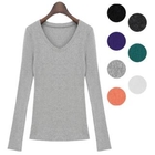 Bluemint - V-Neck Long-Sleeve T-Shirt 