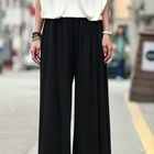 REDOPIN - Elasticized-Waist Wide Leg Pants
