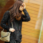 SOHO Central - Furry Knit Cardigan
