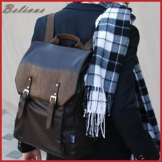 Faux-Leather Buckled Backpack Faux-Leather Buckled Backpack