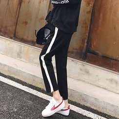 Cocoma - Striped Sports Pants Cocoma - Striped Sports Pants