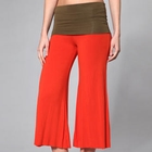 Almaz.C Active - Contrast-Waistline Gaucho Yoga Pants