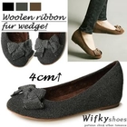 Wifky - Bow-Accent Wool Blend Pumps