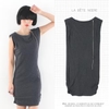 COOLHADA -  Zip-Front Sleeveless Dress