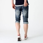SEOBEAN - Washed Cropped Jeans