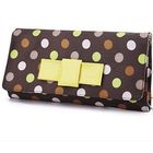 Smoothie - Bow-Accent Polka-Dot Clutch
